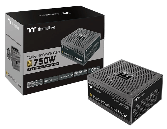 Thermaltake Toughpower GF3 750W 80+ Gold PCIe Gen5 Power Supply Unit