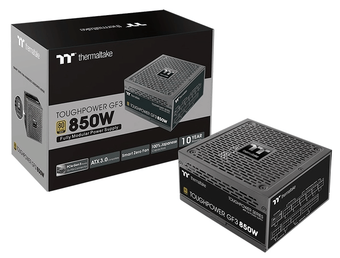 Thermaltake Toughpower GF3 850W 80+ Gold PCIe Gen5 Power Supply Unit
