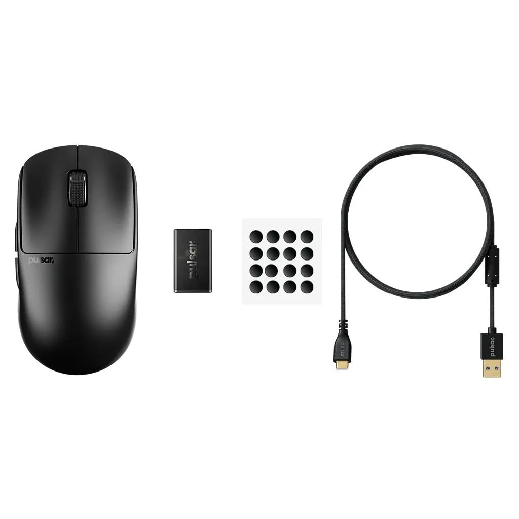 Pulsar X2 CrazyLight Medium 8K 35g Ultra-Lightweight Wireless Gaming Mouse - Jet Black