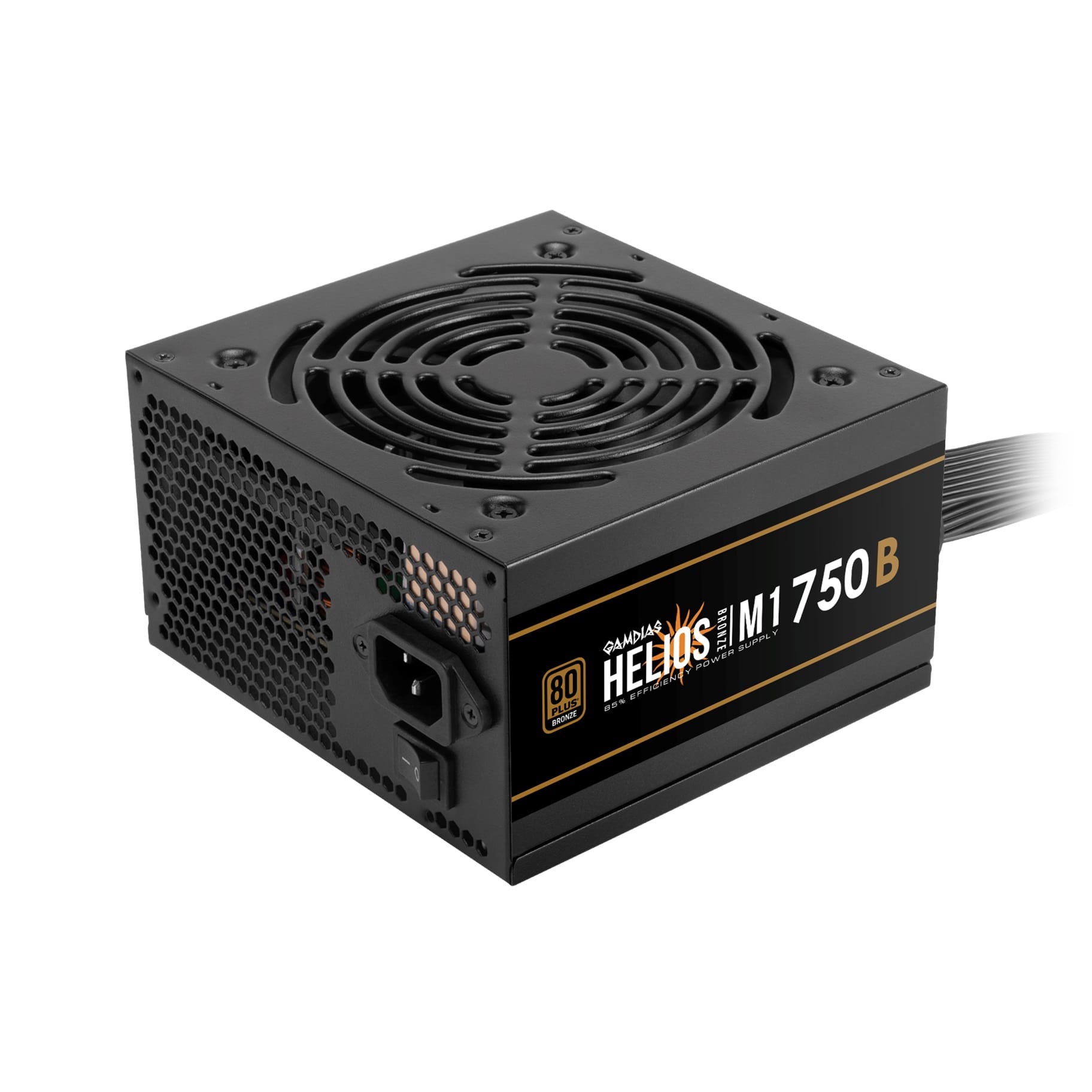 Gamdias HELIOS M1-750B 750W 80 Plus Bronze Computer Power Supply Unit with Flat Cable