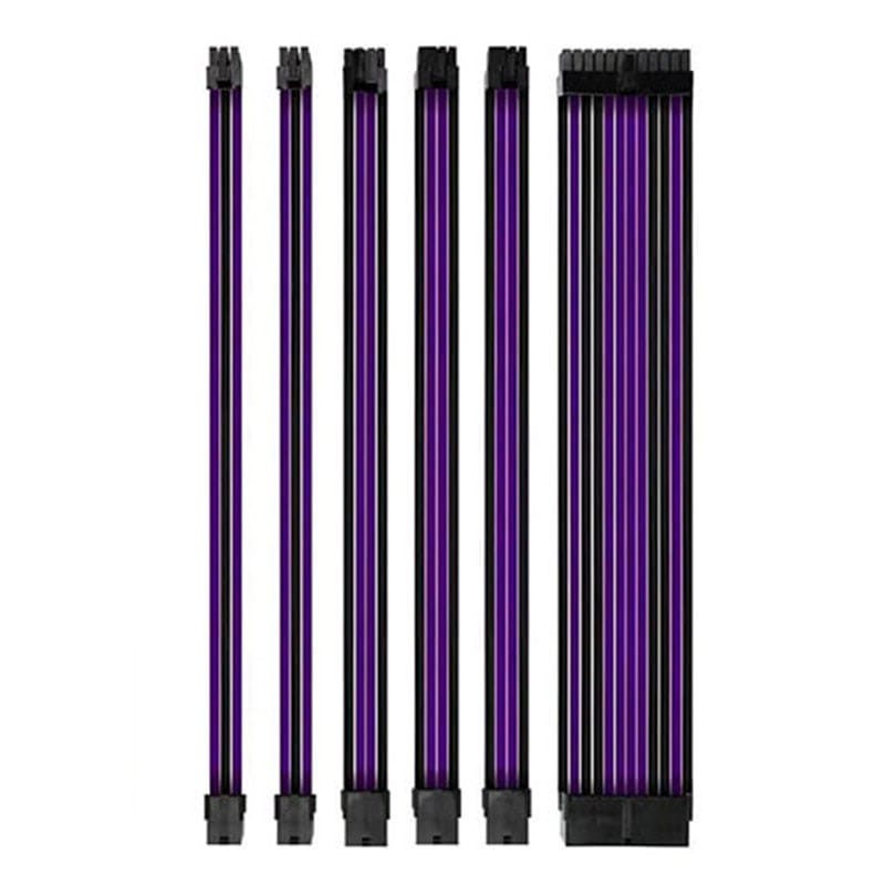 Antec Sleeved Extension PSU Cable Kit V2 - Purple/Black