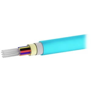 Serveredge 12- Core Indoor/Outdoor Multi Mode OM3 Fibre Cable - Aqua