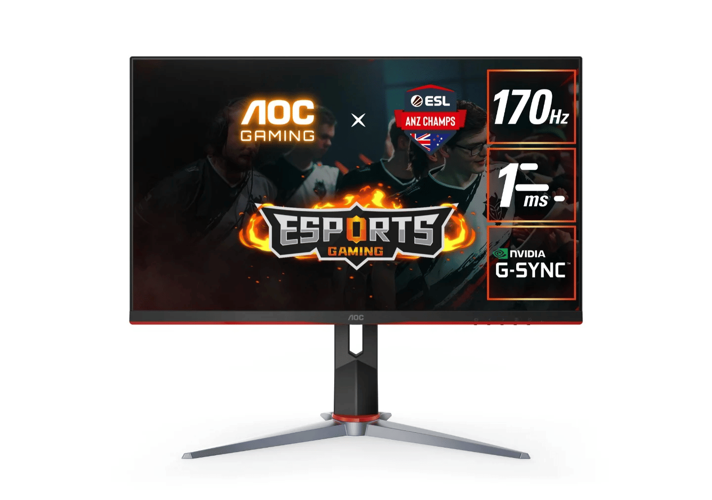 Manufacturer Refurbished AOC Q27G2S 28" 2K IPS 170Hz 1ms G-Sync Compatible HDR 400 Height Adjustable Monitor
