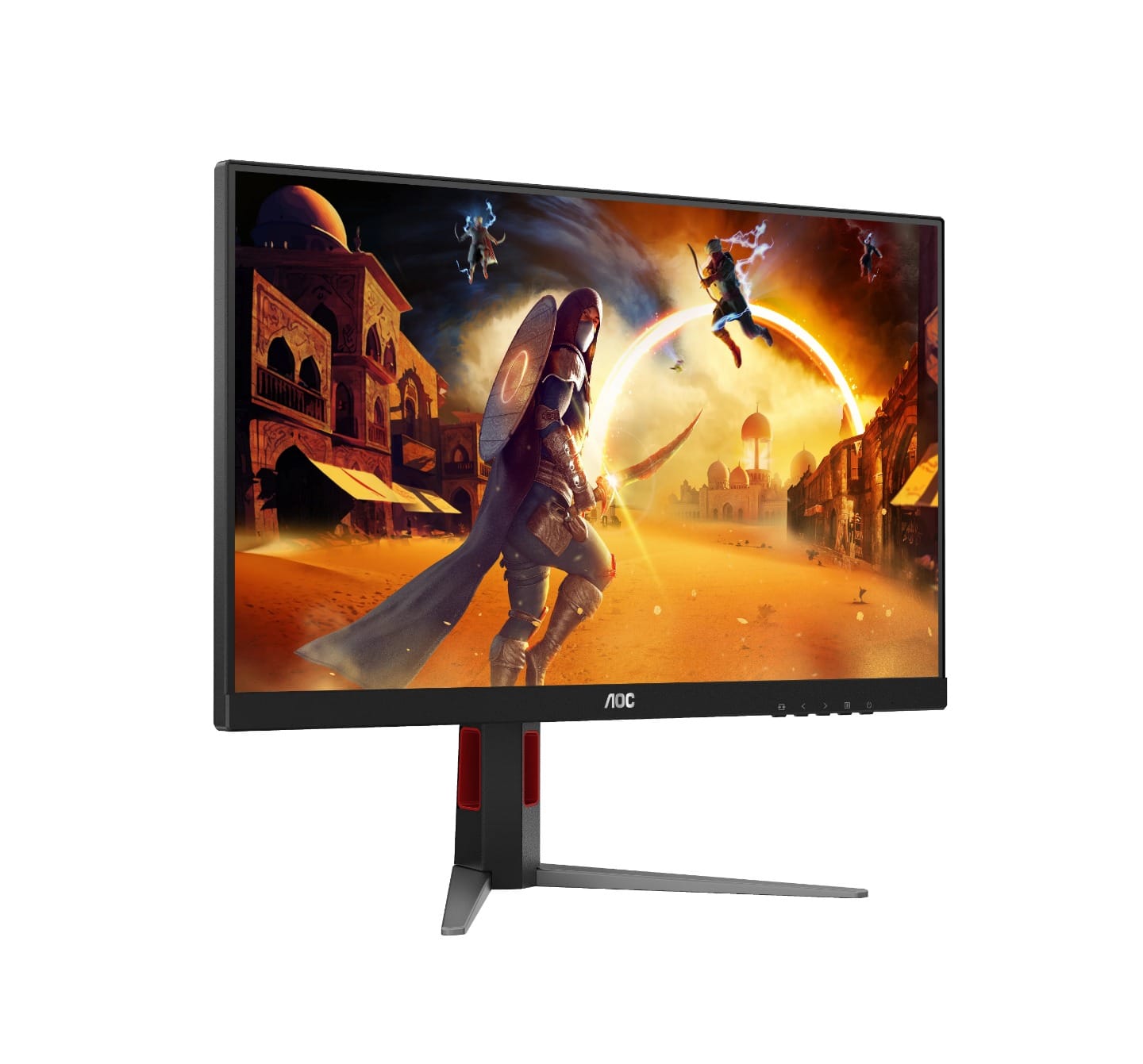 (Manufacturer Refurbished) AOC Q27G4 27" QHD IPS 1ms 180Hz G-Sync Compatible Height Adjustable HDR400 Monitor