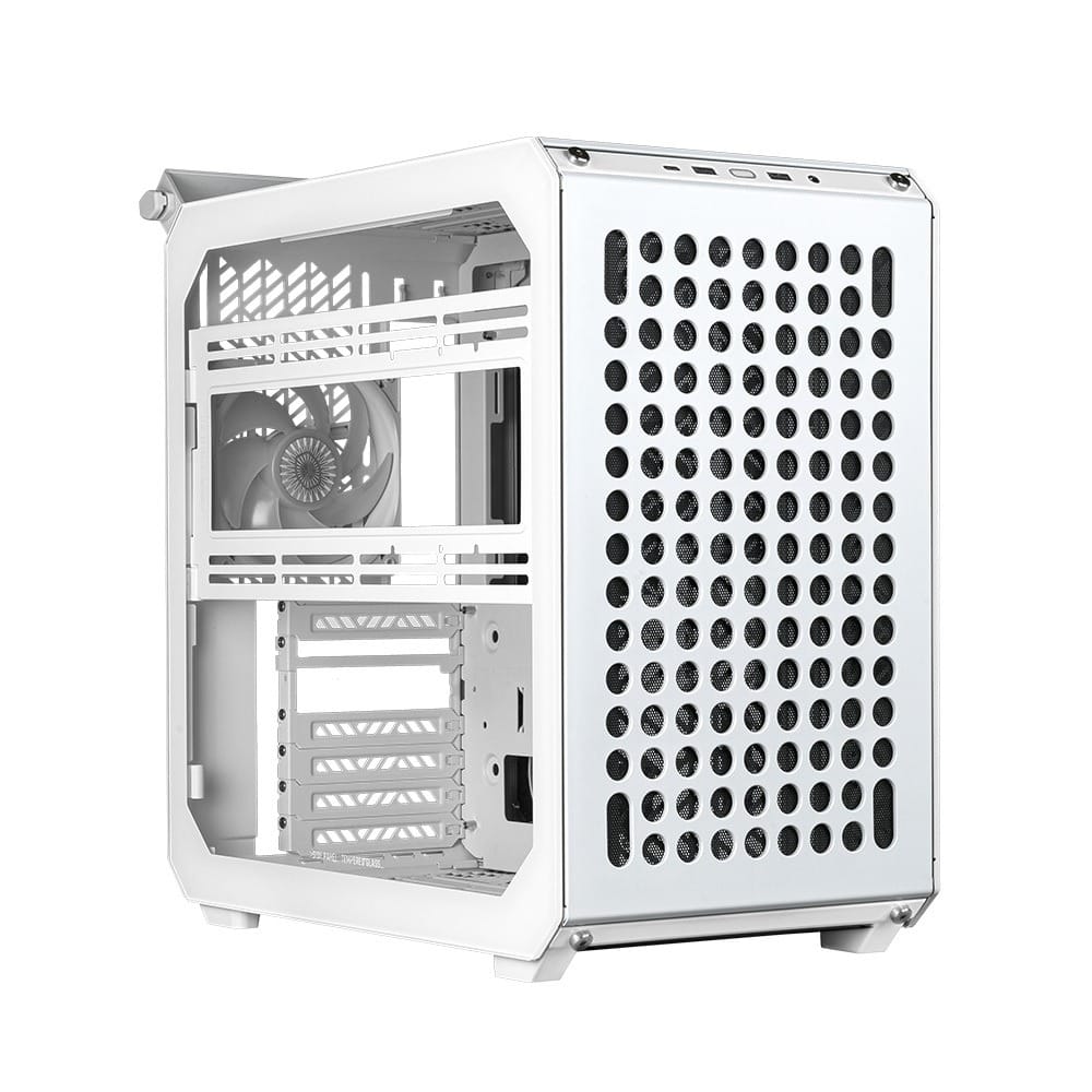 Cooler Master Qube 500 Flatpack E-ATX Mini Tower Case - White