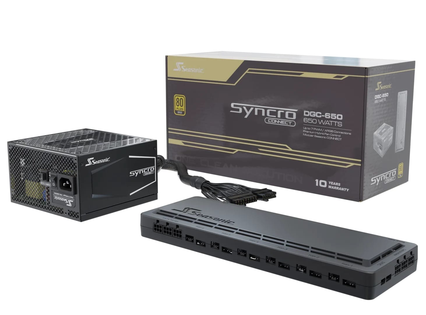 Seasonic Syncro Q704 Aluminum Case with Syncro DGC-650 650W 80 Plus Gold PSU & Connect Module