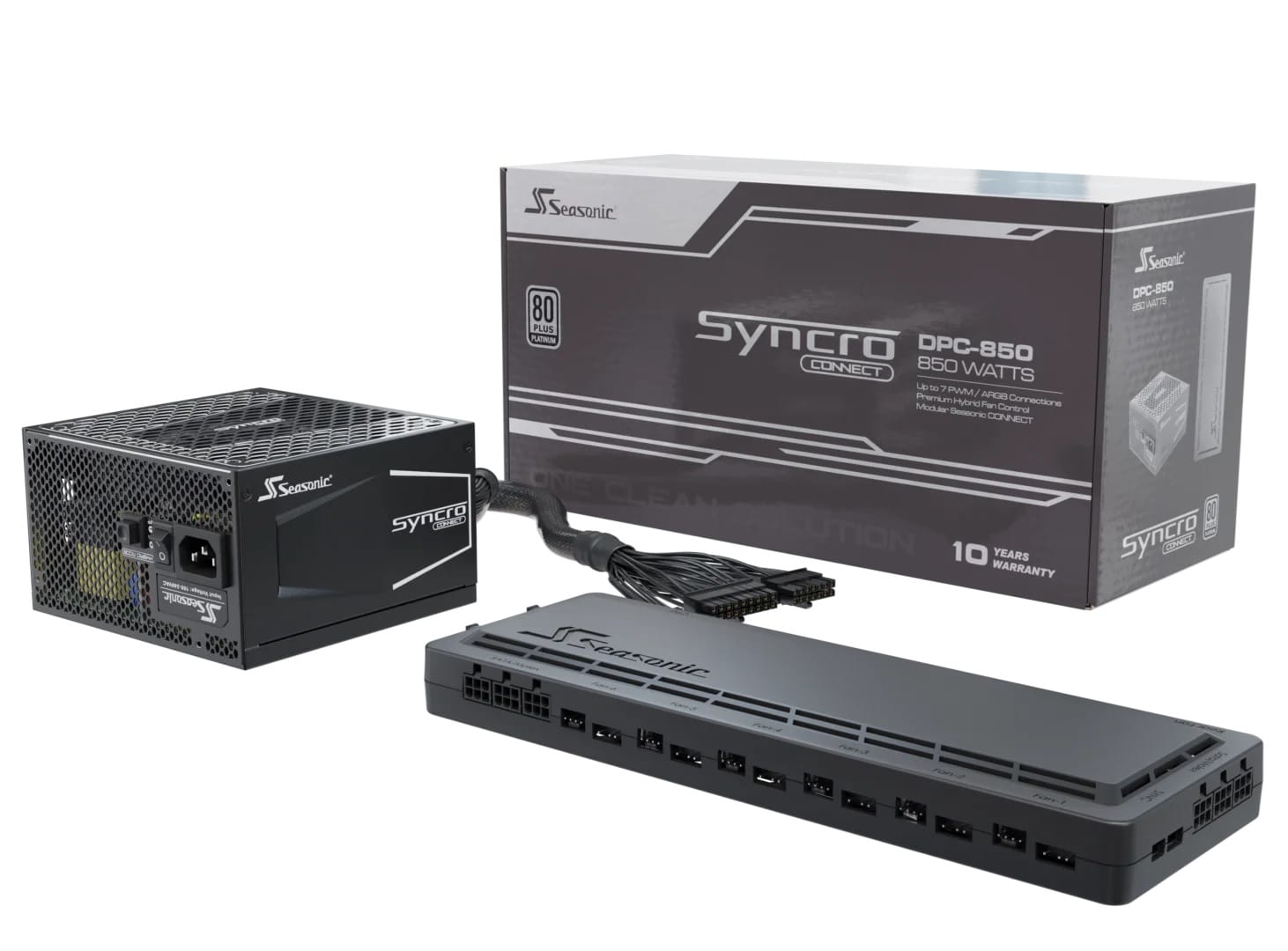 Seasonic Syncro Q704 Aluminum Case with Syncro DPC-850 850W 80 Plus Platinum PSU & Connect Module