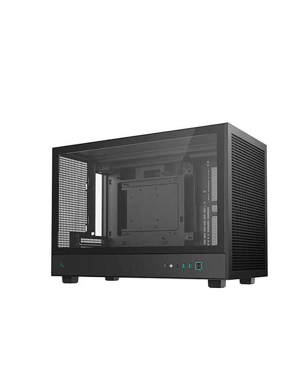 DeepCool CH260 Tempered Glass Micro-ATX Computer Case - Black