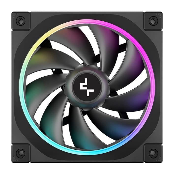 DeepCool FL12 120mm Unique ARGB PWM Low Noise Case Fan - Black