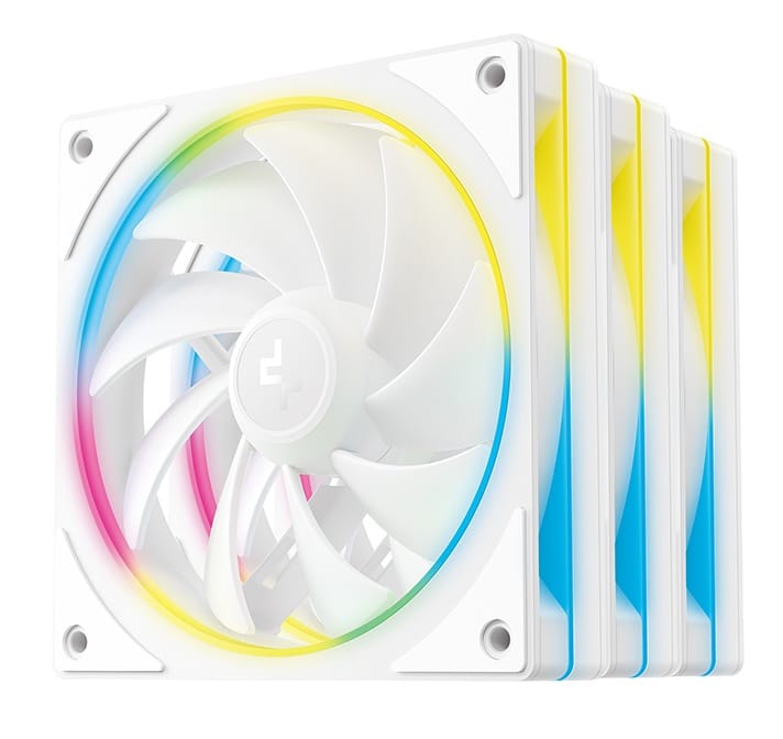 DeepCool FL12 SE 3-in-1 120mm Fan 3-Pack - White