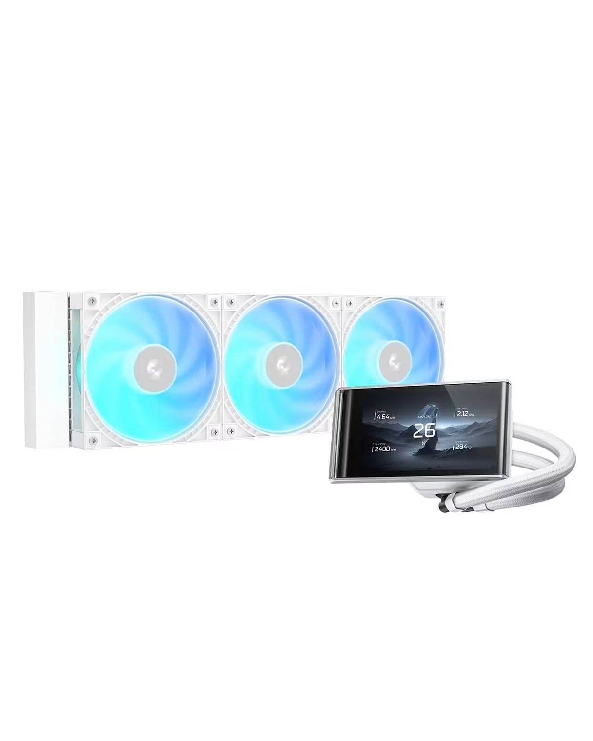 DeepCool LT360 VISION ARGB White AIO CPU Cooler - White