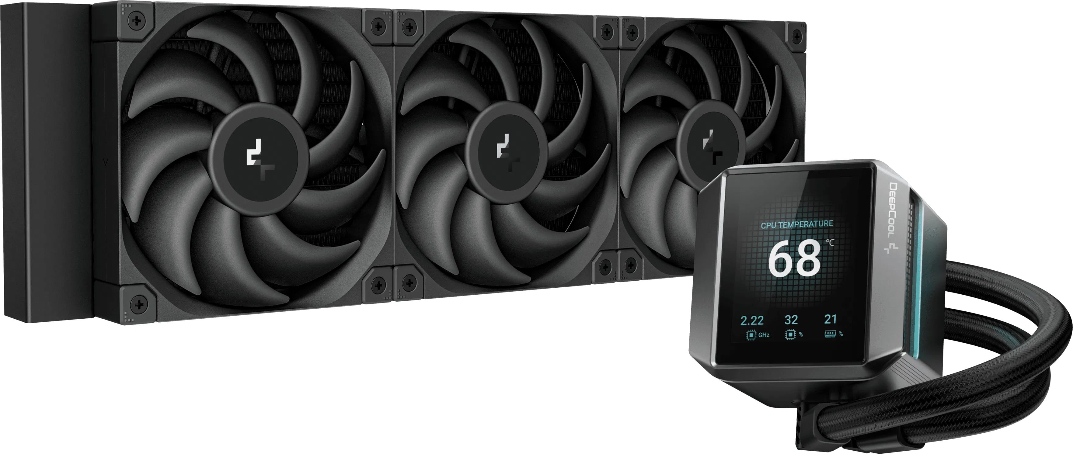 (Open Box) DeepCool Mystique 360 Liquid CPU Cooler LCD All-In-One Water Cooler