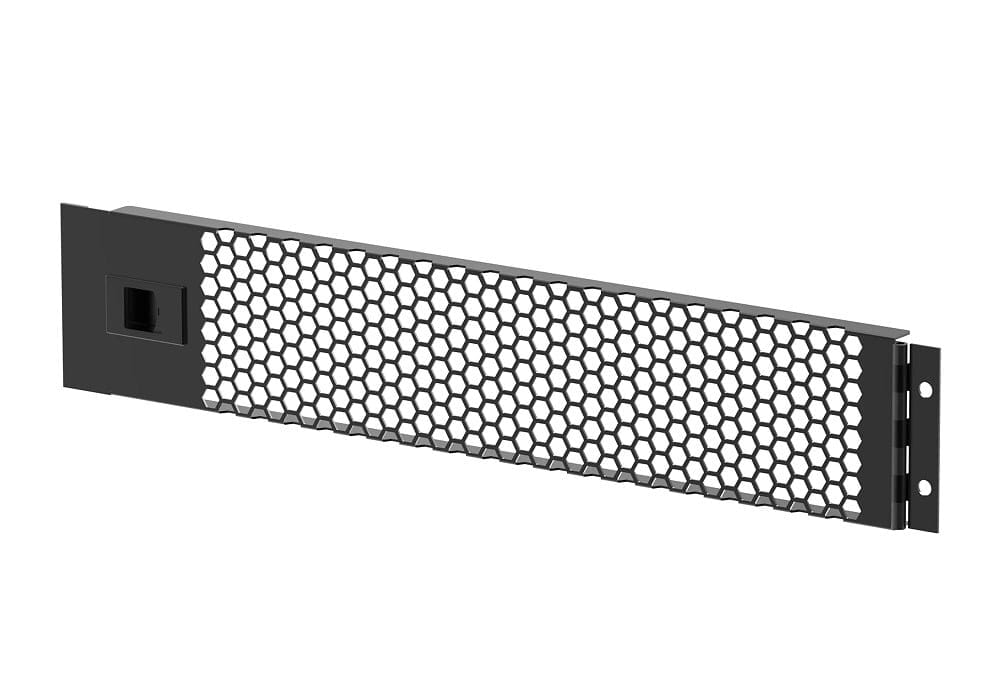 ATEN KVM Hinged & Vented Rack Panel 2U Black