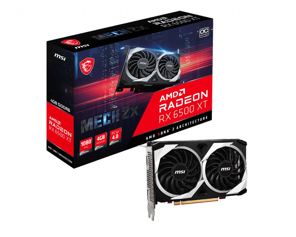 MSI RX 6500 XT MECH 2X 4G Graphics Card
