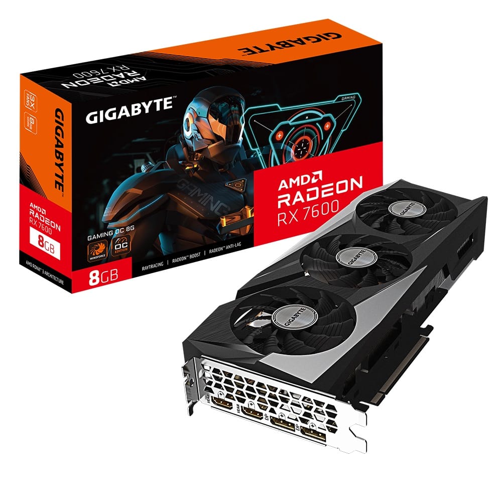Gigabyte Radeon RX 7600 Gaming OC 8G Graphics Card