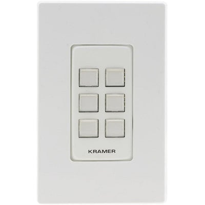Kramer 6-Button I/O Control Keypad White/Black