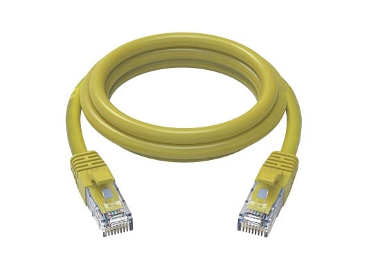 Cruxtec Cat6 Ethernet Cable Yellow 30cm