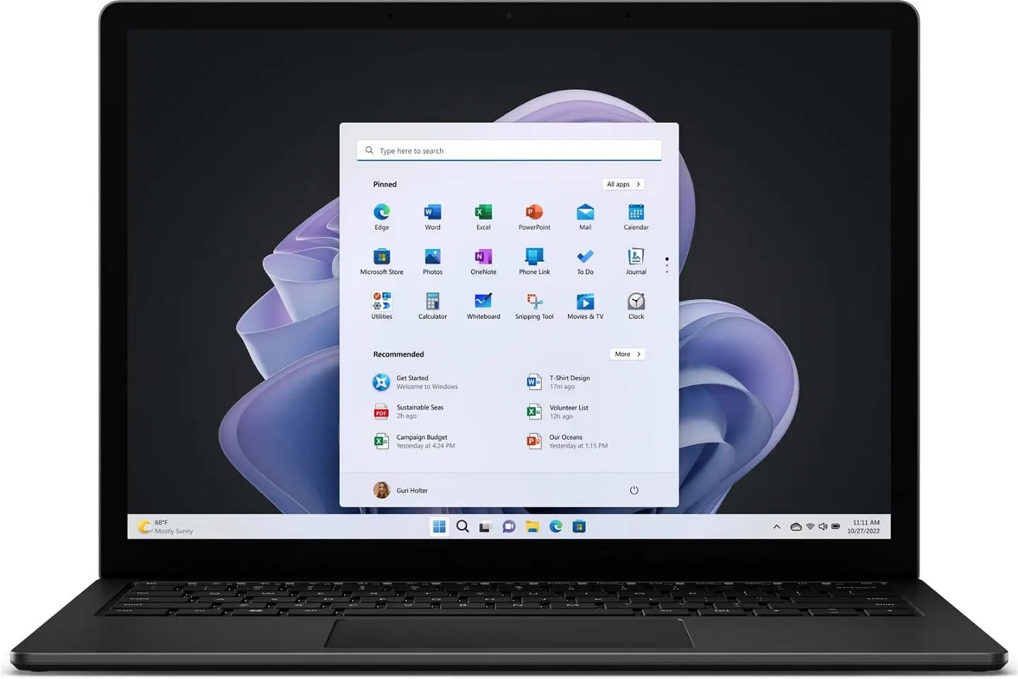 (Ex-Demo) Microsoft Surface Laptop 5 For Business 15" Touchscreen i7-1255U, 16GB RAM, 256GB SSD, Windows 11 Pro, Black Metal
