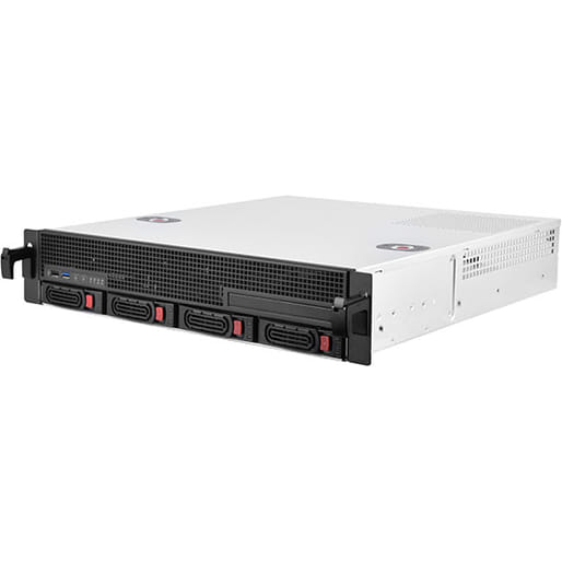 Silverstone Micro-ATX 2U Rackmount Computer Case - Black