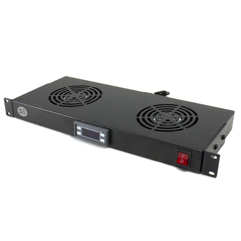 Serveredge 2 Way Fan Kit with Thermostat - 1RU Rack Mountable