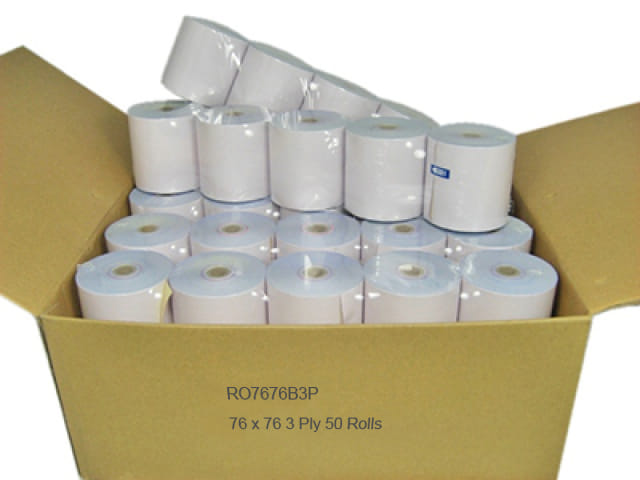 Calibor 3PLY Paper 76X76 50 Rolls/Box