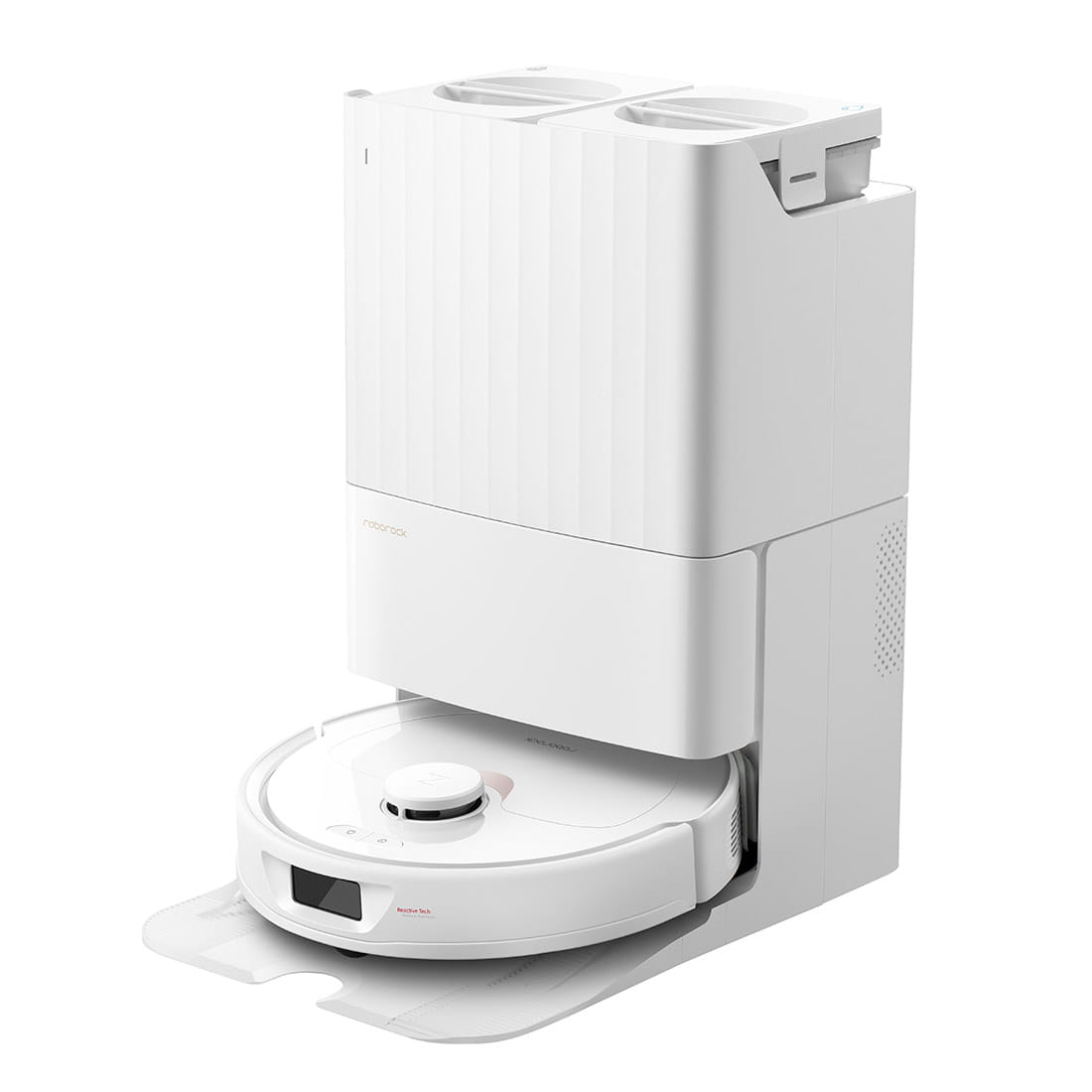 Roborock Q Revo Qrevo Vacuum Cleaner & Empty Wash Dock - White