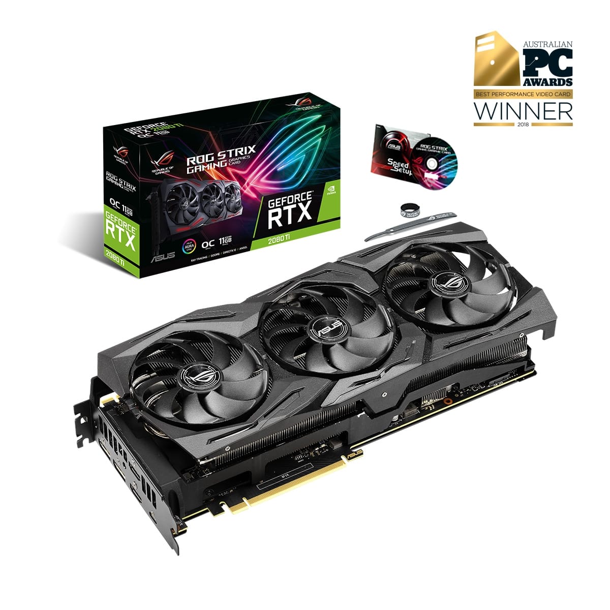 中古美品★ASUS GEFORCE RTX DUAL-RTX2080TI 11G ASUS GeForce RTX 2080 Overclocked 8G GDDR6 Dual-Fan Edition VR
