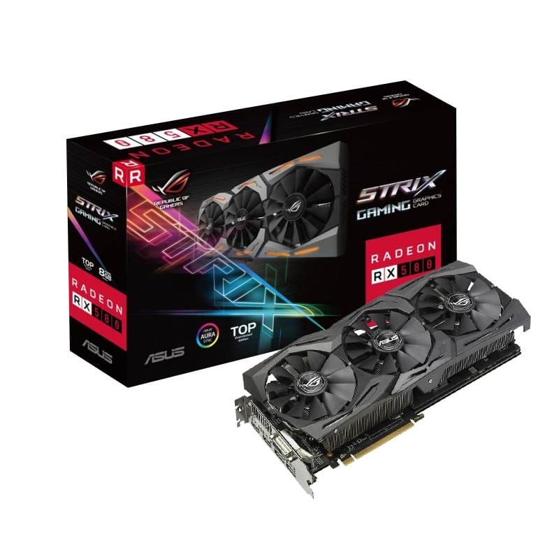 ASUS ROG Strix Radeon RX 580 TOP Edition 8GB GDDR5 Graphics Card