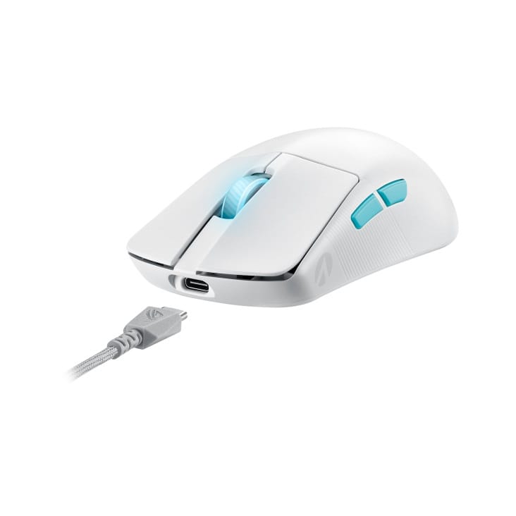 (Ex-Demo) ASUS ROG Harpe Ace Aim Lab Edition Wireless Mouse - White