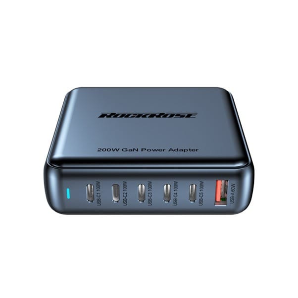 Rockrose Infinito G200 200W 6-Port GaN Charging Station