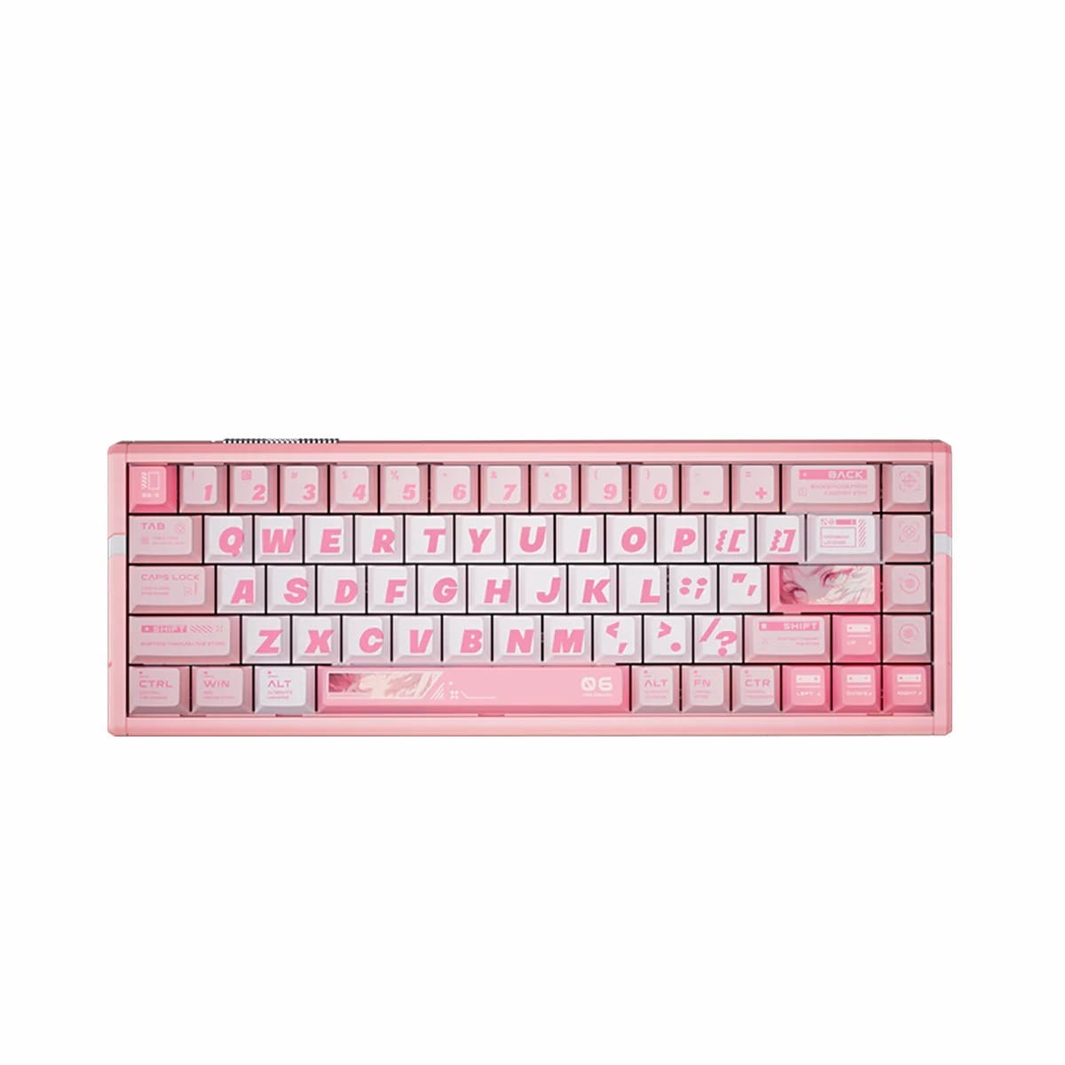 ATK RS6 Ultra Aluminum Wired Magnetic Hall Effect Keyboard TTC RGB Magneto Switch - Rosy Fairy