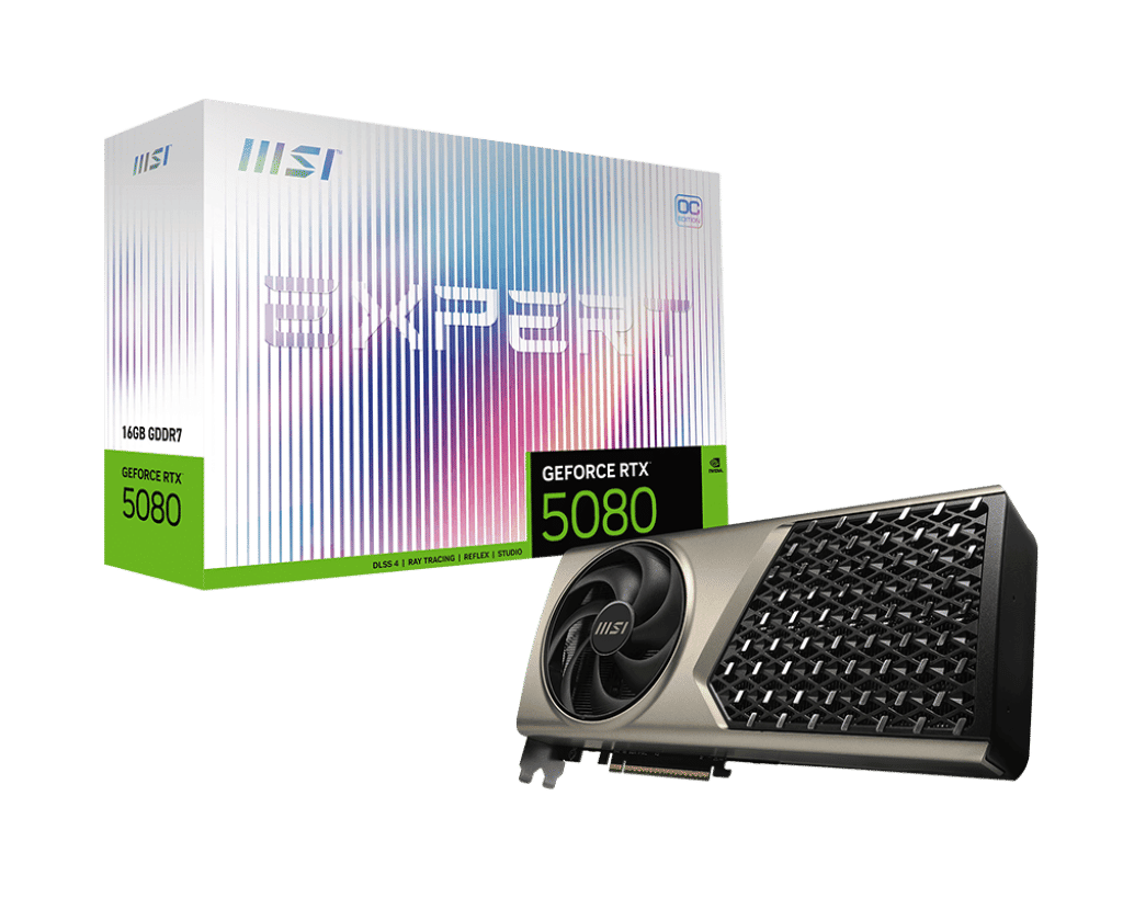 MSI GeForce RTX 5080 16G EXPERT OC Video Card
