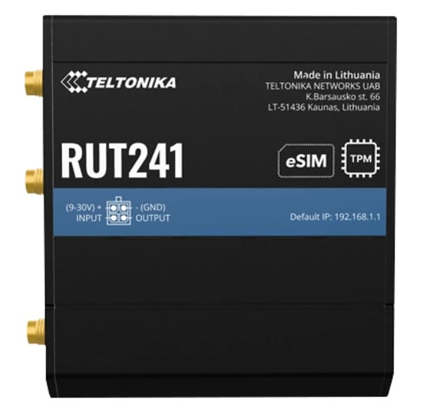 Teltonika RUT241 eSIM Industrial 4G Router