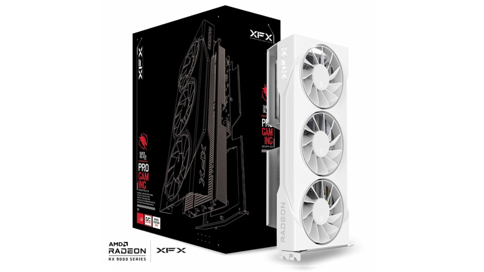 XFX Swift AMD Radeon RX 9060 XT OC White Triple Fan Gaming Edition