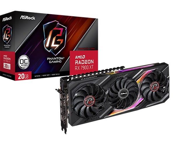 AsRock 7900 XT Phantom Gaming 20GB OC Graphics Card