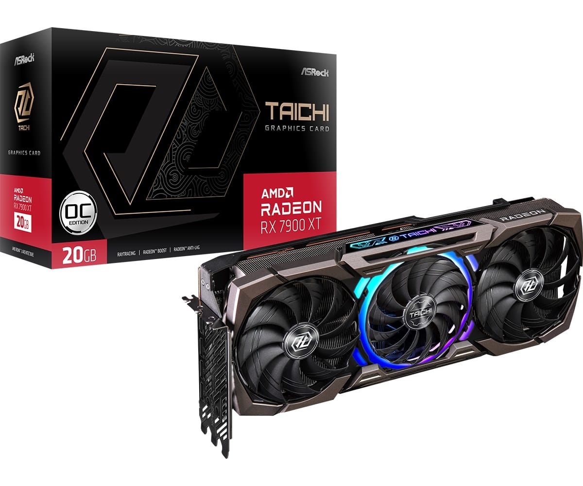 AsRock Radeon RX 7900 XT Taichi 20GB OC Graphics Card