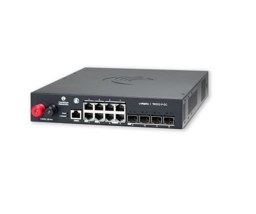 Cambium CnMatrix TX1012-P-DC Powered Intelligent Ethernet PoE Switch