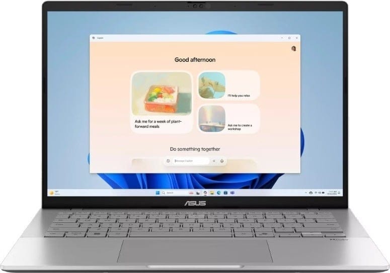 ASUS VivoBook S14 14" WUXGA 0.2ms Laptop, Ultra 7 355, 48GB RAM, 2TB SSD, Windows 11 - Cool Silver