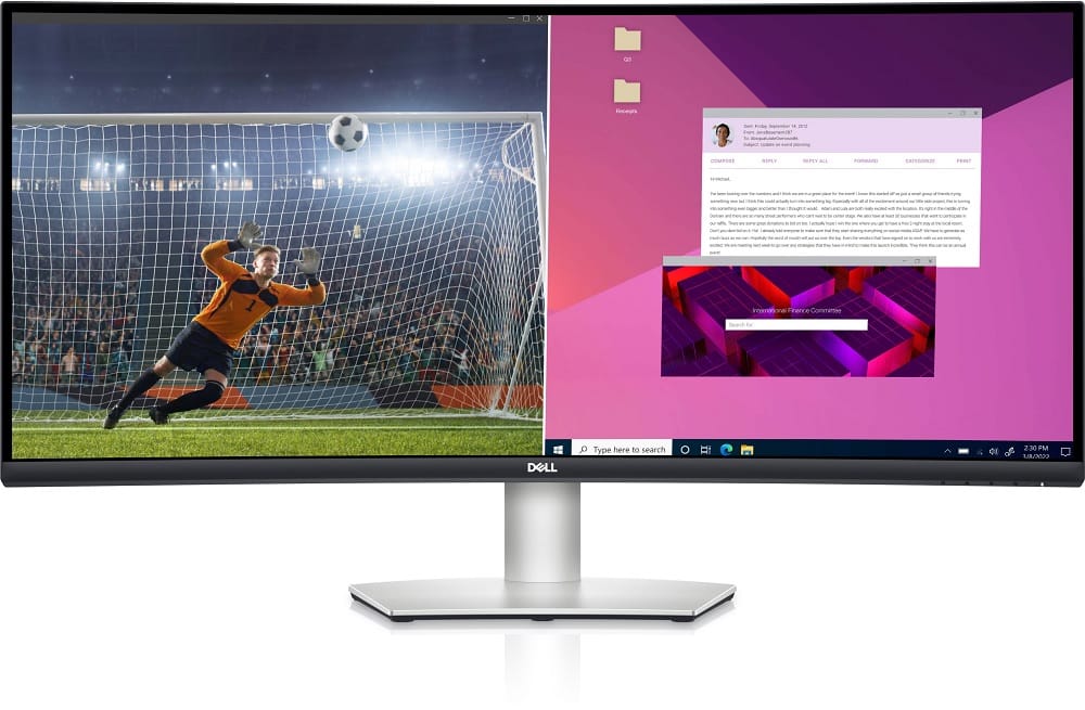 Dell S3423DWC 34" Ultrawide WQHD USB-C Curved Height Adjustable Business Monitor