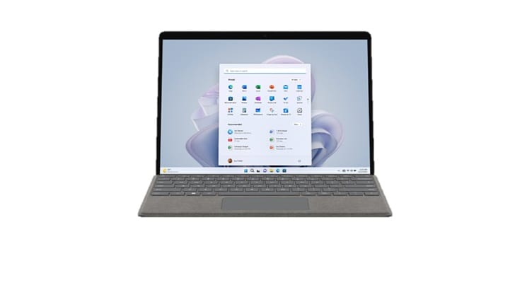 Microsoft Surface Pro 9 For Business, 13" PixelSense WiFi i7-1255U, 16GB RAM, 512GB SSD, Windows 10 Pro - Platinum