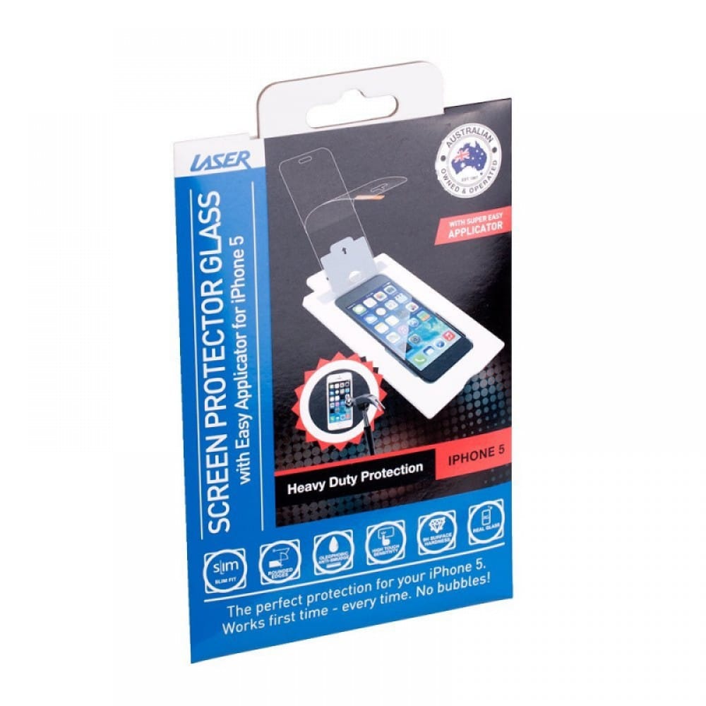 Laser Screen Protector Tempered Glass for iPhone 5/ 5S
