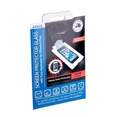 Laser Screen Glass with Applicator for iPhone 6 Plus