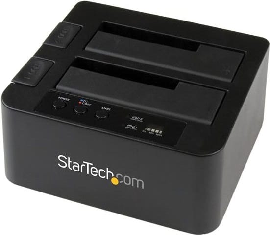 (Ex-Demo) Startech USB 3.0 / eSATA 2.5/3.5" SATA 3 Hard Drive Duplicator Dock
