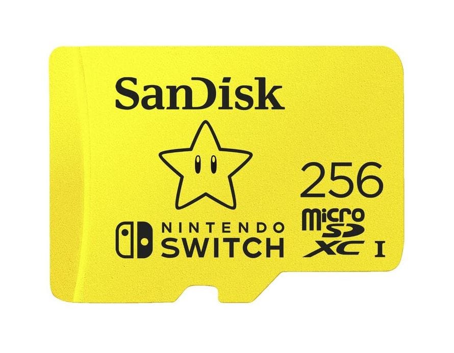 SanDisk and Nintendo MicroSDXC SQXAO U3 C10 - 256GB