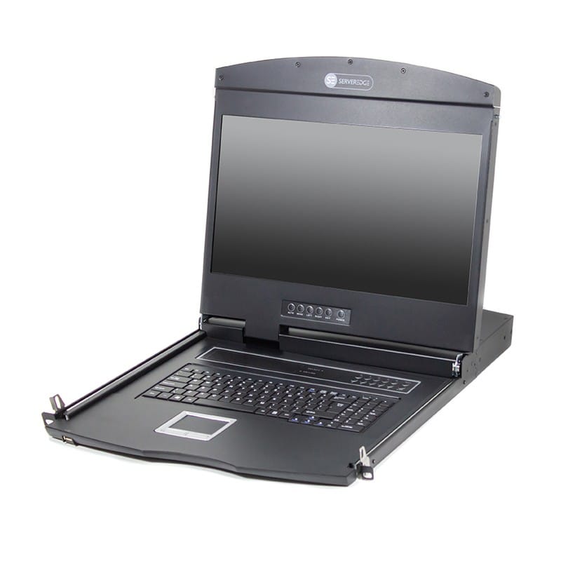 Serveredge 19" LCD KVM Console Rack Drawer - 16 Port KVM USB/PS2/VGA With Optional IP Access