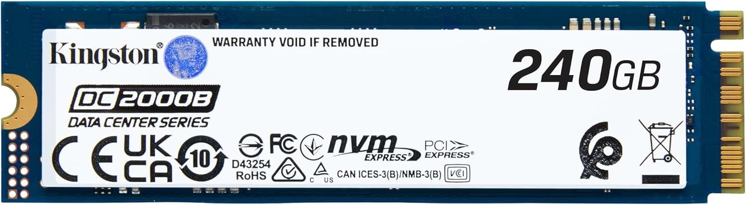 Kingston DC2000B 240GB PCIE 4.0 M.2 2280 NVMe Enterprise SSD