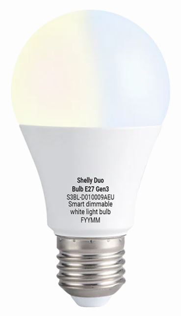 Shelly DUO Bulb E27 Gen3