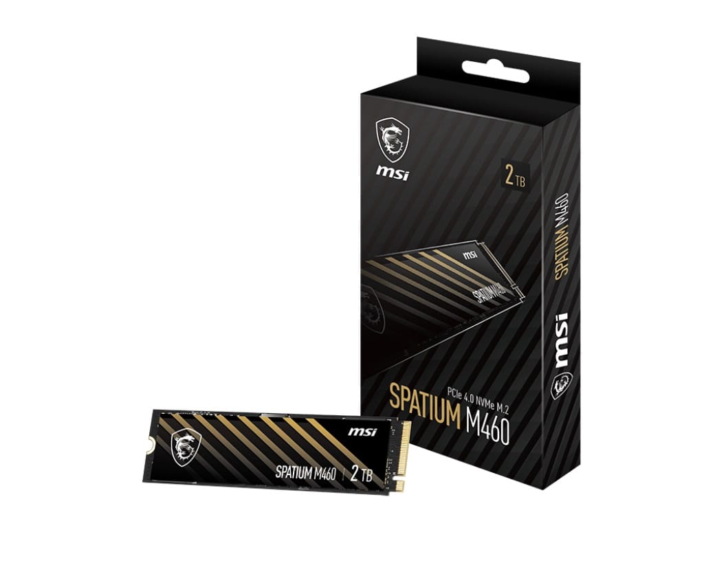 MSI SPATIUM M460 2TB PCIe Gen4x4 NVMe M.2 SSD