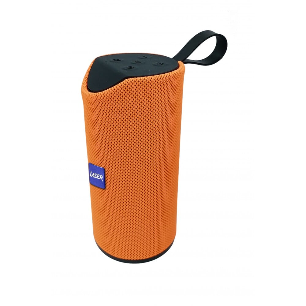 Laser Barrell Bluetooth Splashproof Speaker - Orange
