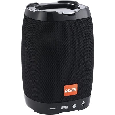 Laser Bluetooth Speaker with Phone Holder Black